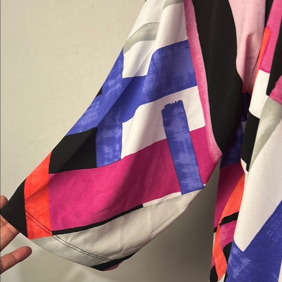 Alfred Dunner Dunner Asymmetric Women’s Top Tunic 3/4 Sleeve Size 3XL NWT - Picture 5 of 11